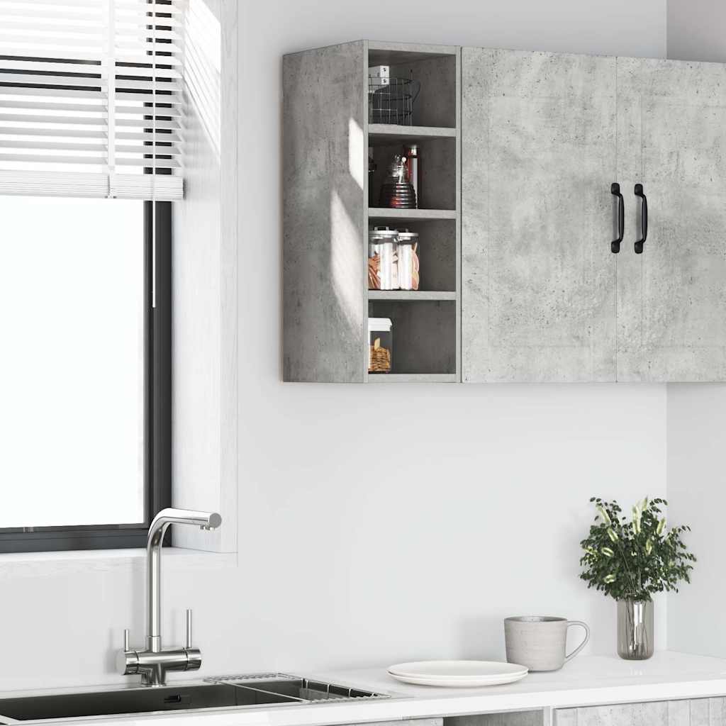Hanging Cabinet Riga Concrete Grey 20x29.5x60 cm Engineered Wood